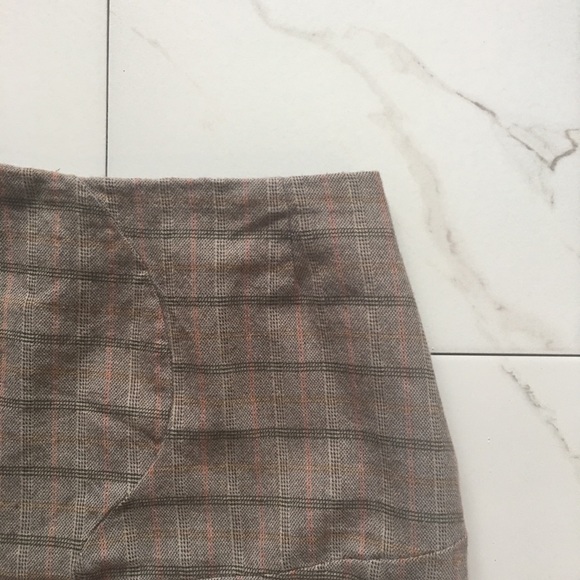 VTG Harve Benard Haltzman Brown Wool Mini Skirt - Picture 5 of 7